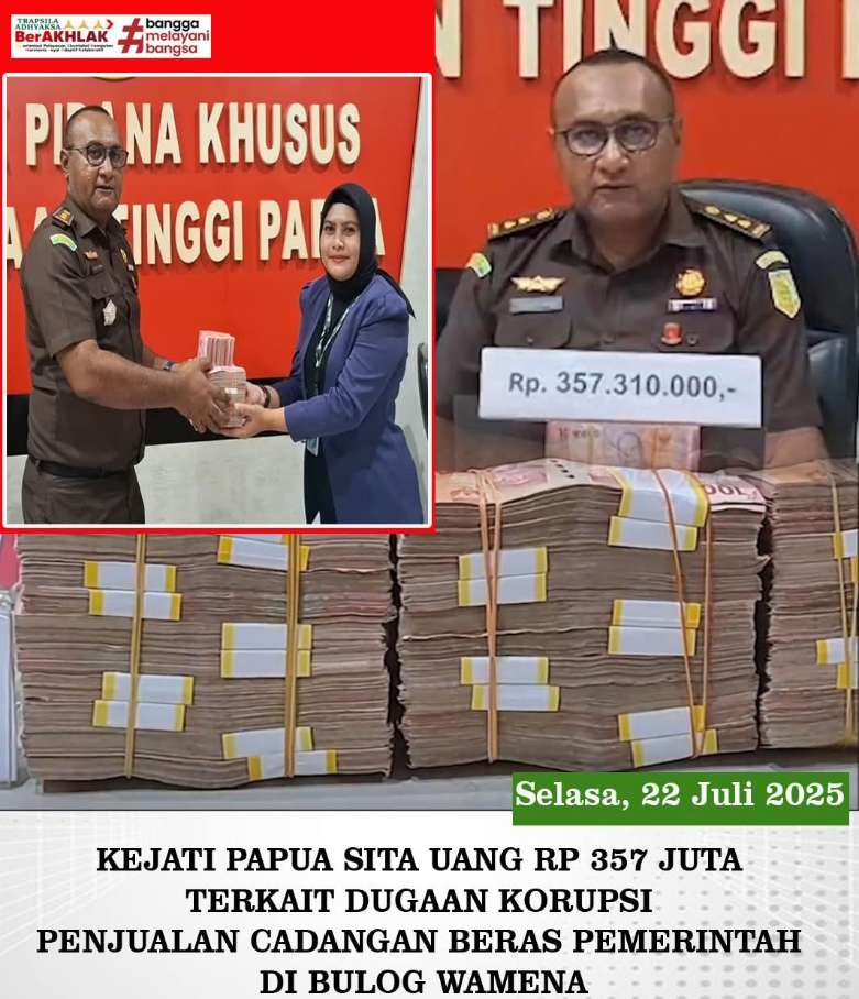 Kejati Papua Bongkar Dugaan Korupsi Cadangan Beras Pemerintah di Wamena