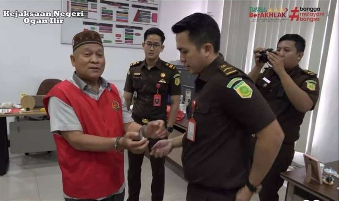 Kejari Tahan Mantan Kades Di Ogan Ilir Karena Jual Lahan Negara 29 Miliyar