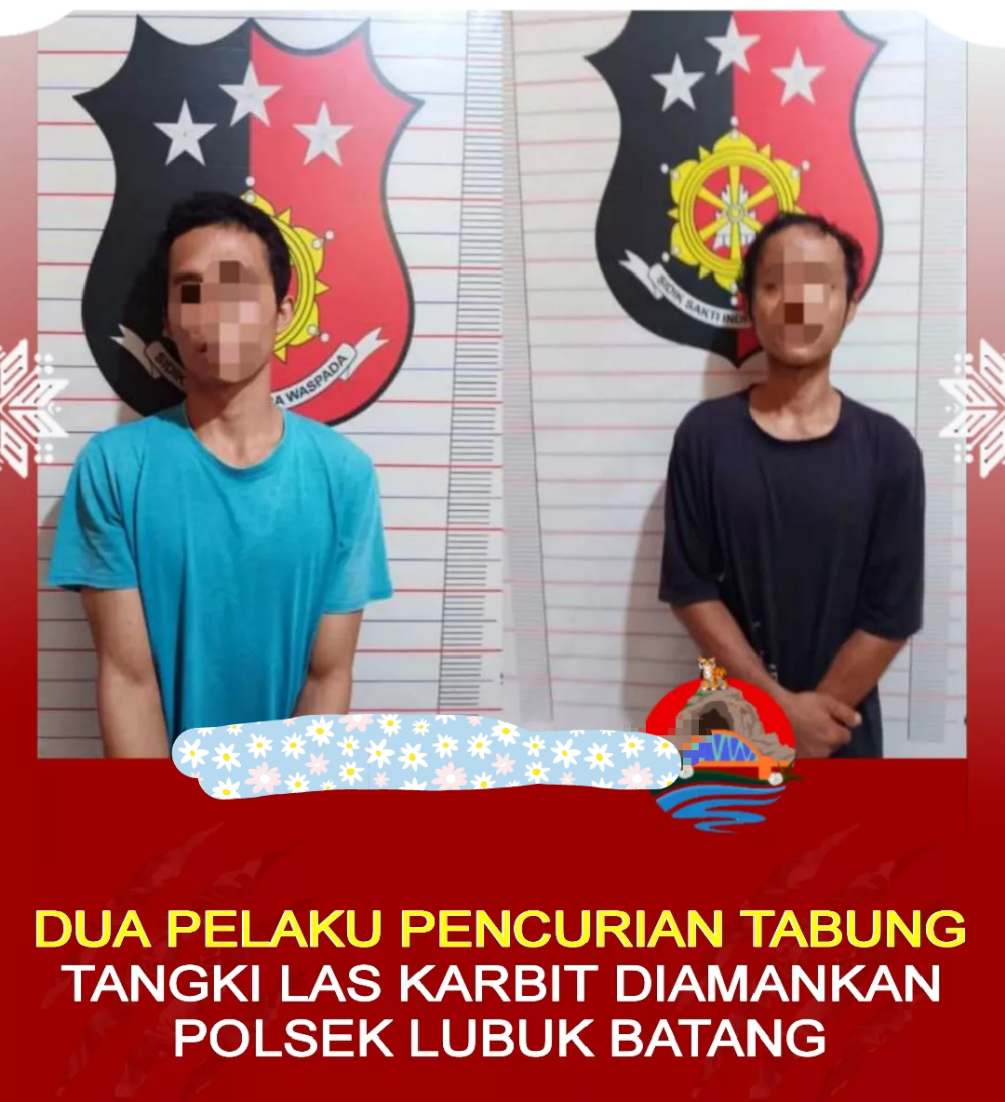 Maling Tabung Las Dicokok Polisi di Lubuk Batang, OKU