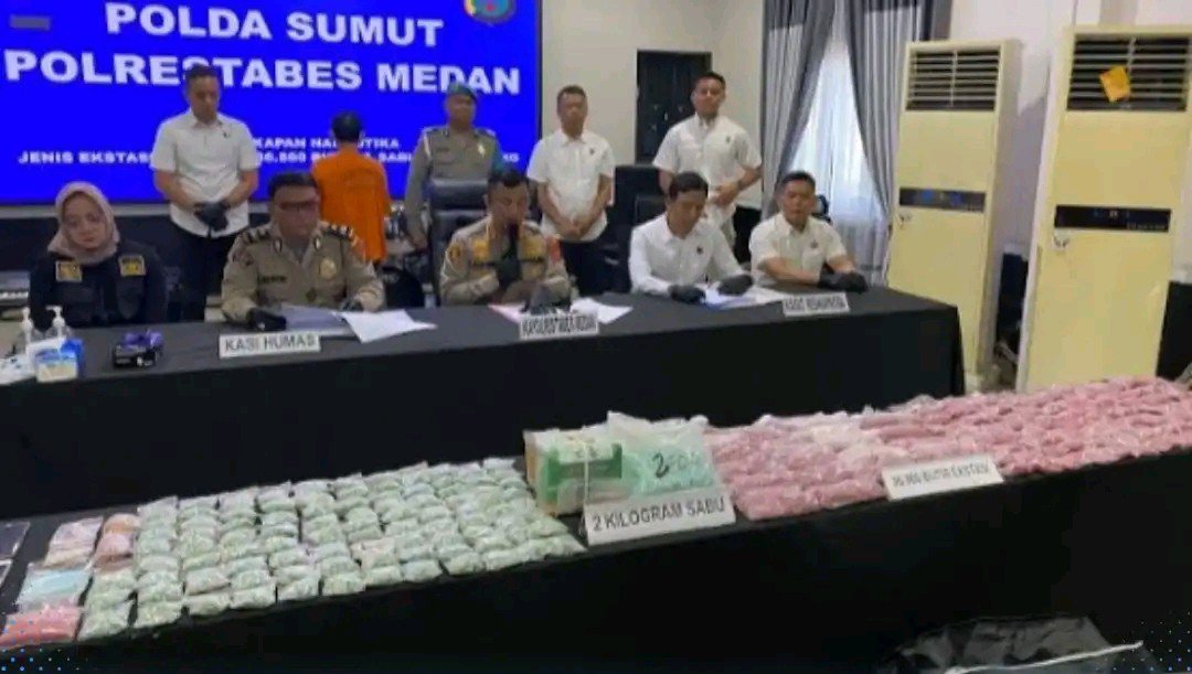 Gudang Sabu di Medan Digerebek, Polda Sumut Bongkar Jaringan Narkoba Indonesia–Thailand