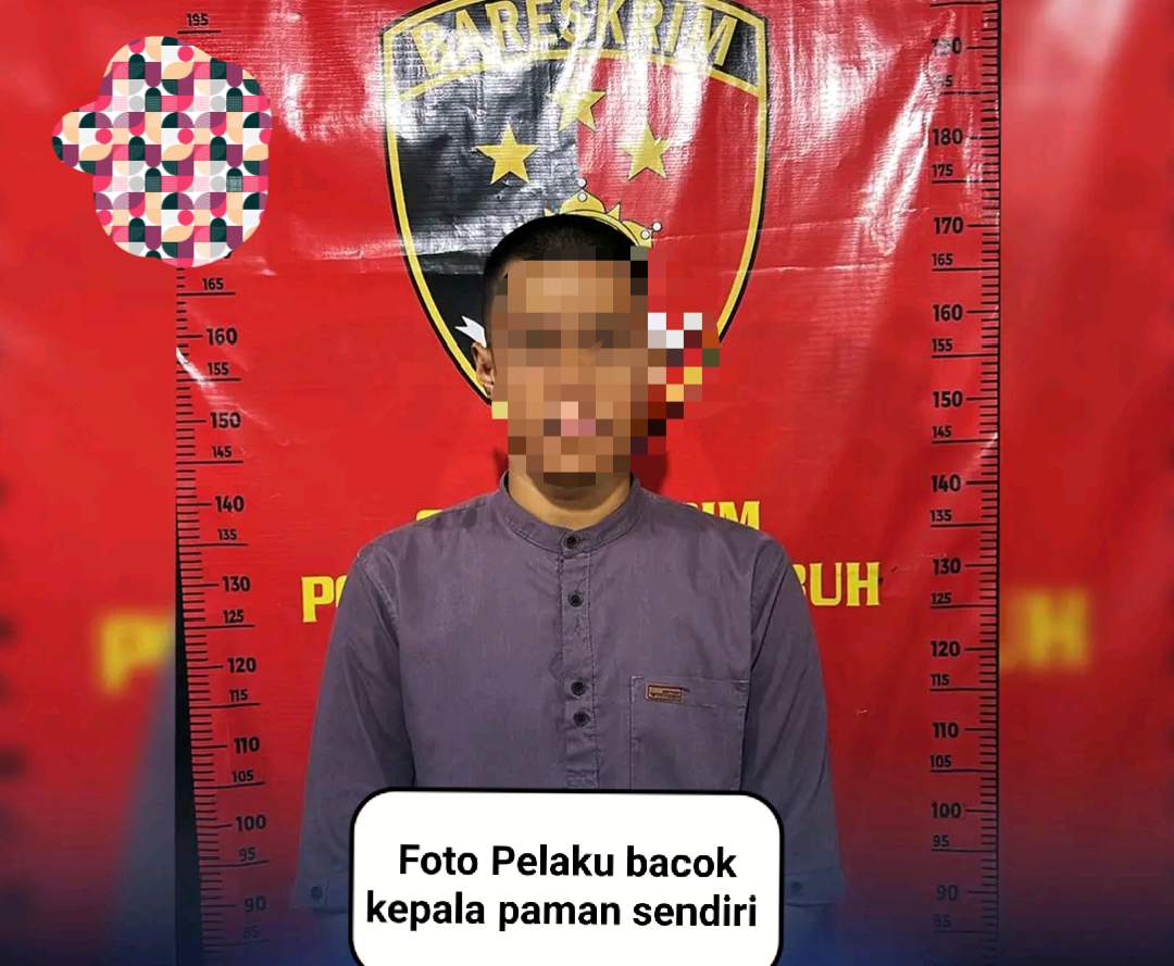 Pemuda Bacok Kepala Paman Gara-Gara Warisan