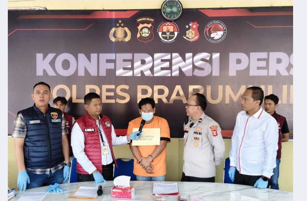 Pengedar Sabu Asal PALI Diciduk di Prabumulih, Polisi Sita 30 Gram Barang Bukti