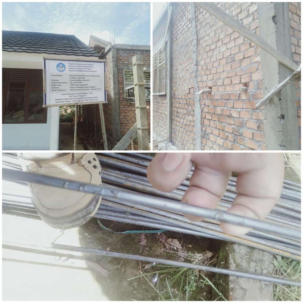 Proyek Revitalisasi SMPN 10 Talang Ubi Diduga Asal Jadi, Tokoh Masyarakat Desak BPK RI Audit Investigasi