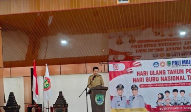 Bupati Pali Tekankan Penguatan Mutu Pendidikan pada Peringatan HUT PGRI ke-80