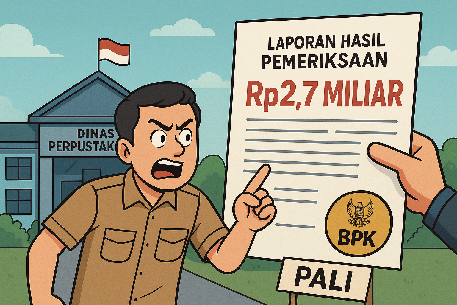 LHP BPK Ungkap Kelebihan Bayar Rp2,7 Miliar di Dinas Perpustakaan PALI, KPAK Desak Penegak Hukum Turun Tangan