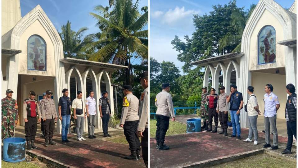 Polres PALI Jamin Ibadah Natal 2025 Aman dan Kondusif