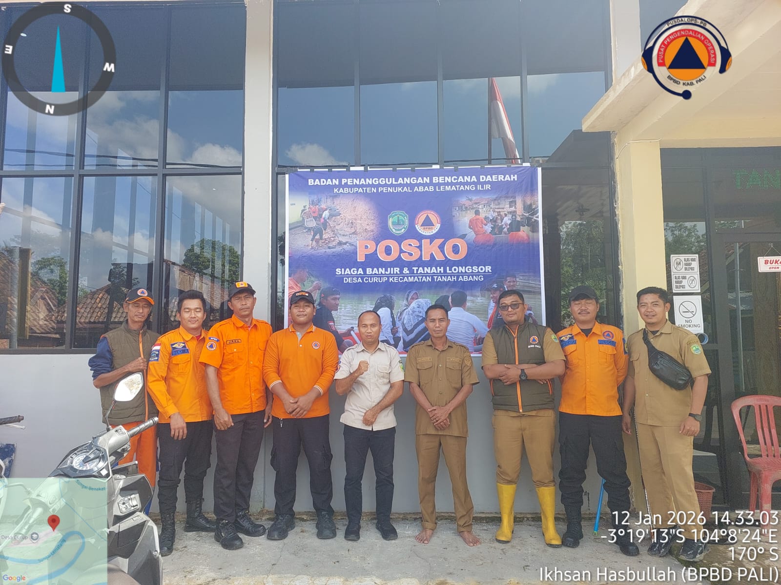 Atas Arahan Bupati dan Wabup, BPBD PALI Dirikan Posko Siaga Banjir di Desa Curup