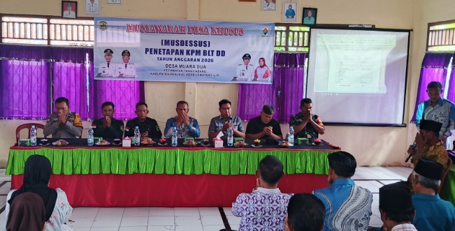 Musdessus Desa Muara Dua Tetapkan 10 KPM BLT DD 2026