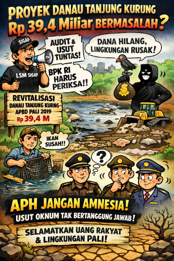 APH Diminta Tak Amnesia Soal Proyek Revitalisasi Danau Tanjung Kurung Rp39,4 Miliar