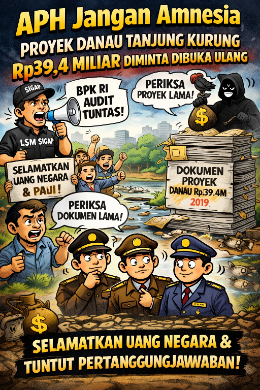 Jejak Lama Proyek Danau Tanjung Kurung Rp39,4 Miliar Kembali Dibuka