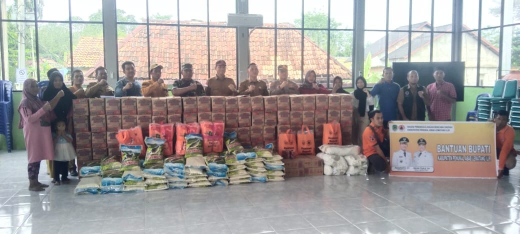 BPBD PALI Salurkan Bantuan Bupati untuk Warga Terdampak Luapan Sungai Lematang